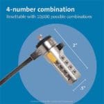 Kensington Combination Cable Lock for Laptops - Image 2