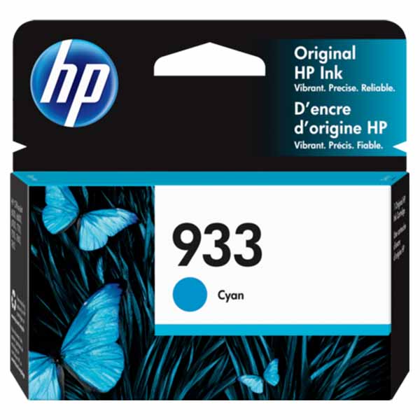 hp-933-cyan HP 933 Cyan Ink Cartridge (CN058AN) - Image 1