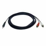 Tripp-Lite 3.5mm Mini Stereo to 2-RCA Audio Y Splitter Adapter Cable
