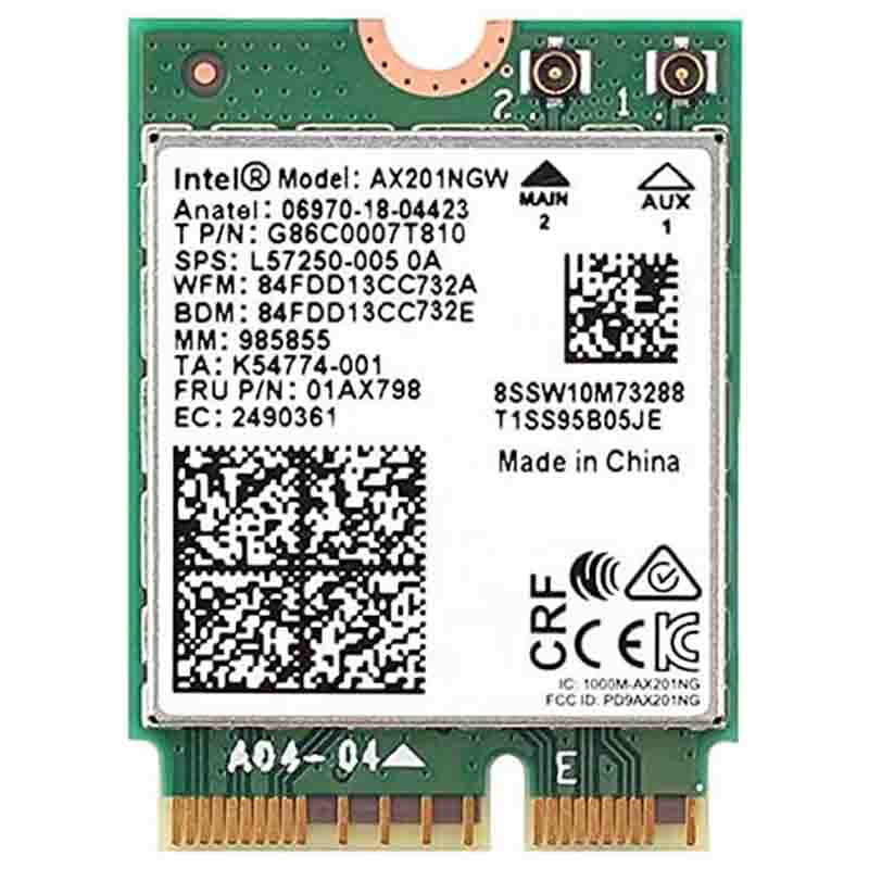 intel-ax201ngw-01 Intel AX201NGW Wi-Fi 6 AX201 Wireless Card
