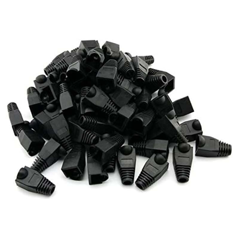rj45-boot-cover-01 RJ45 Cable Connector Boots Cover Black