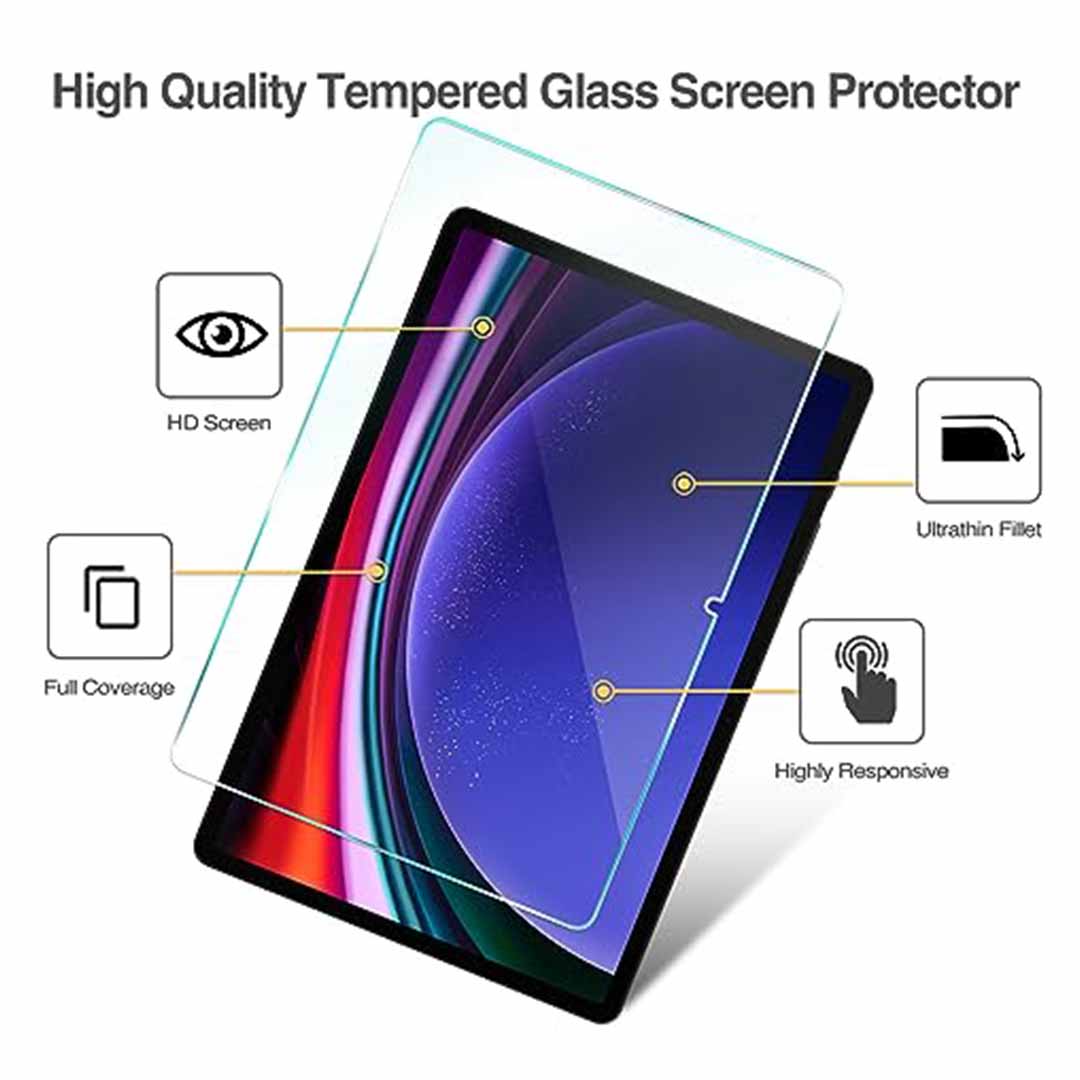 tab-s9-plus-screen-pro-01 ProCase Galaxy Tab S9 Plus 12.4 Hardness Tempered Glass Screen Protector.