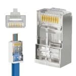 RJ-45 Shielded CAT6 Pass-Through Connectors (iwillink) - Image 2