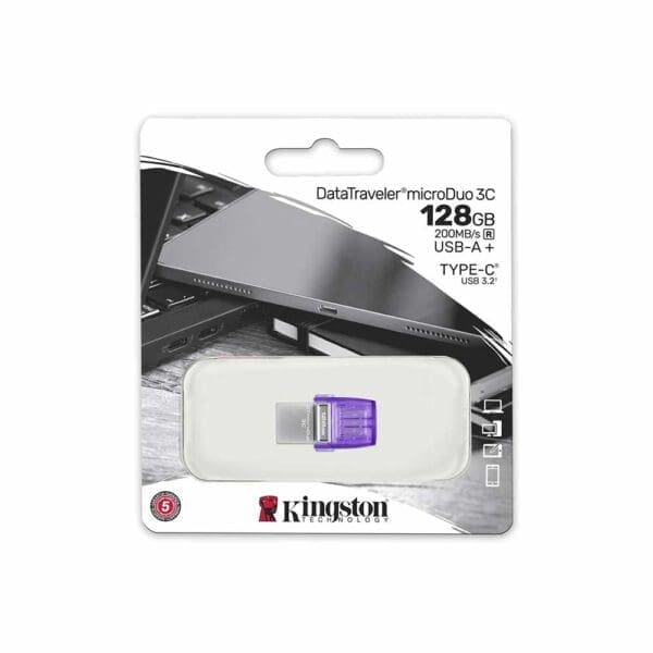 128GB Kingston DataTraveler microDuo 3C USB Flash Drive